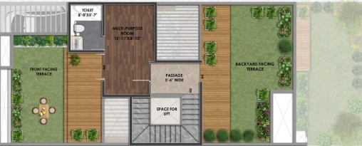 4 BHK Floor Plan